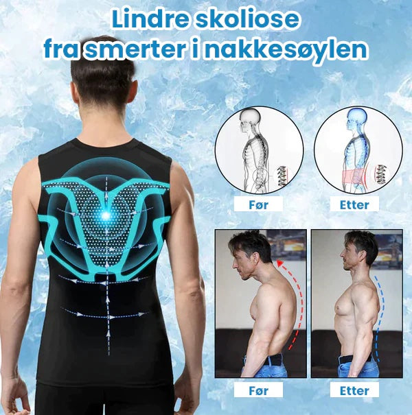 Fittex™ DEN NYESTE versjonen Ionic Shaping ermeløs skjorte